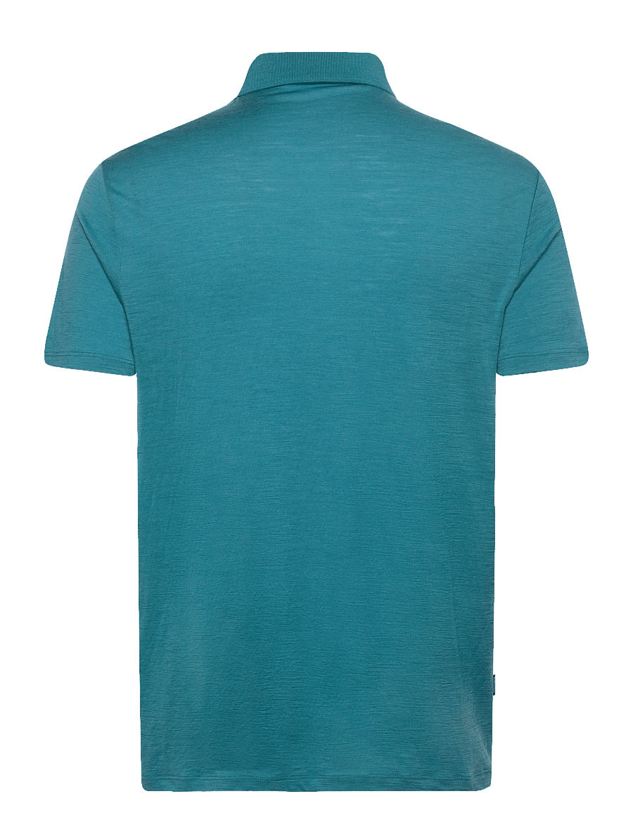 Icebreaker - Men Merino 150 Tech Lite SS Polo - oberteile & t-shirts - topaz - 1