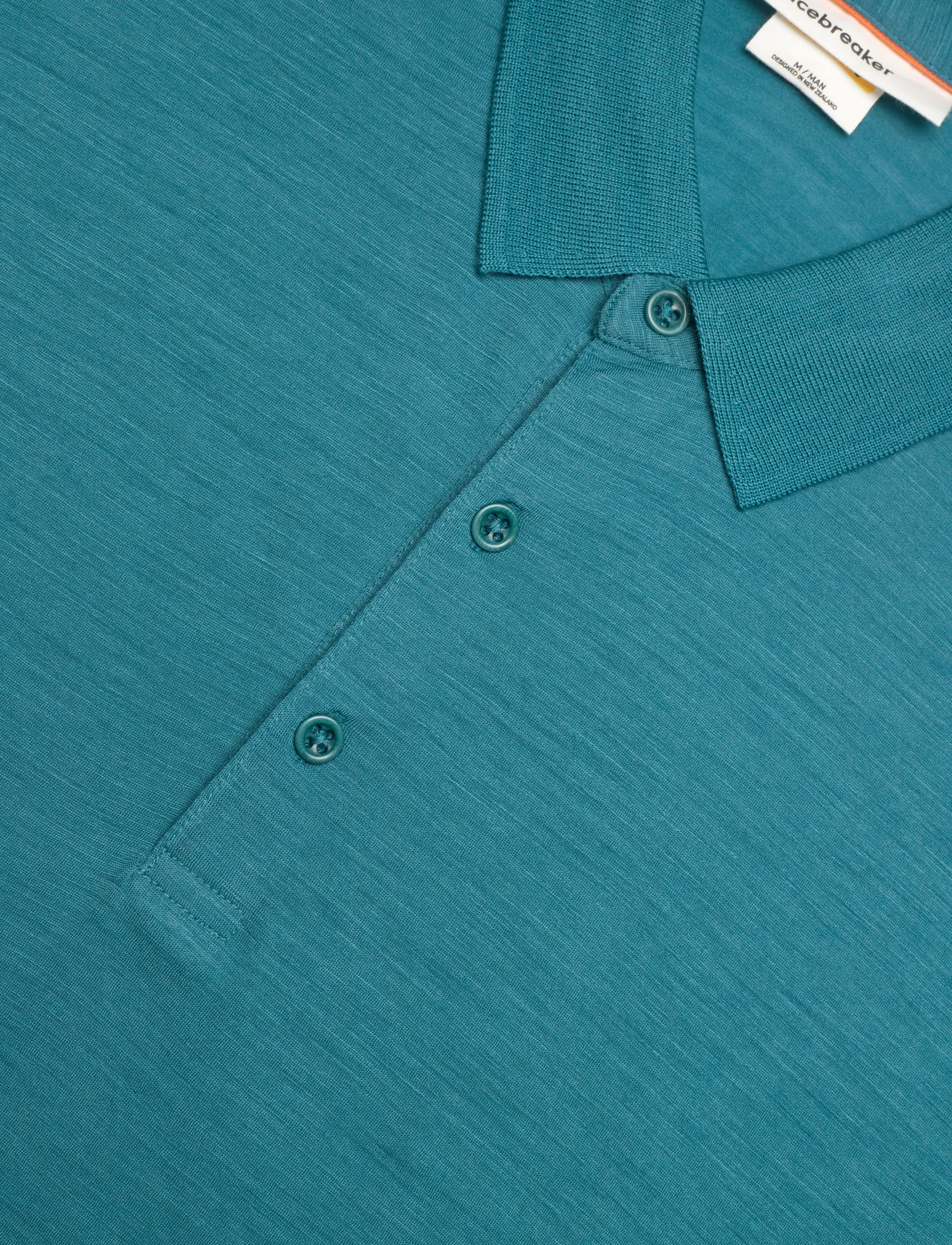 Icebreaker - Men Merino 150 Tech Lite SS Polo - oberteile & t-shirts - topaz - 2