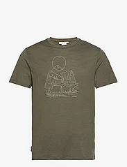 Icebreaker - Men Merino 150 Tech Lite III SS Tee Sunset Camp - short-sleeved t-shirts - loden - 0