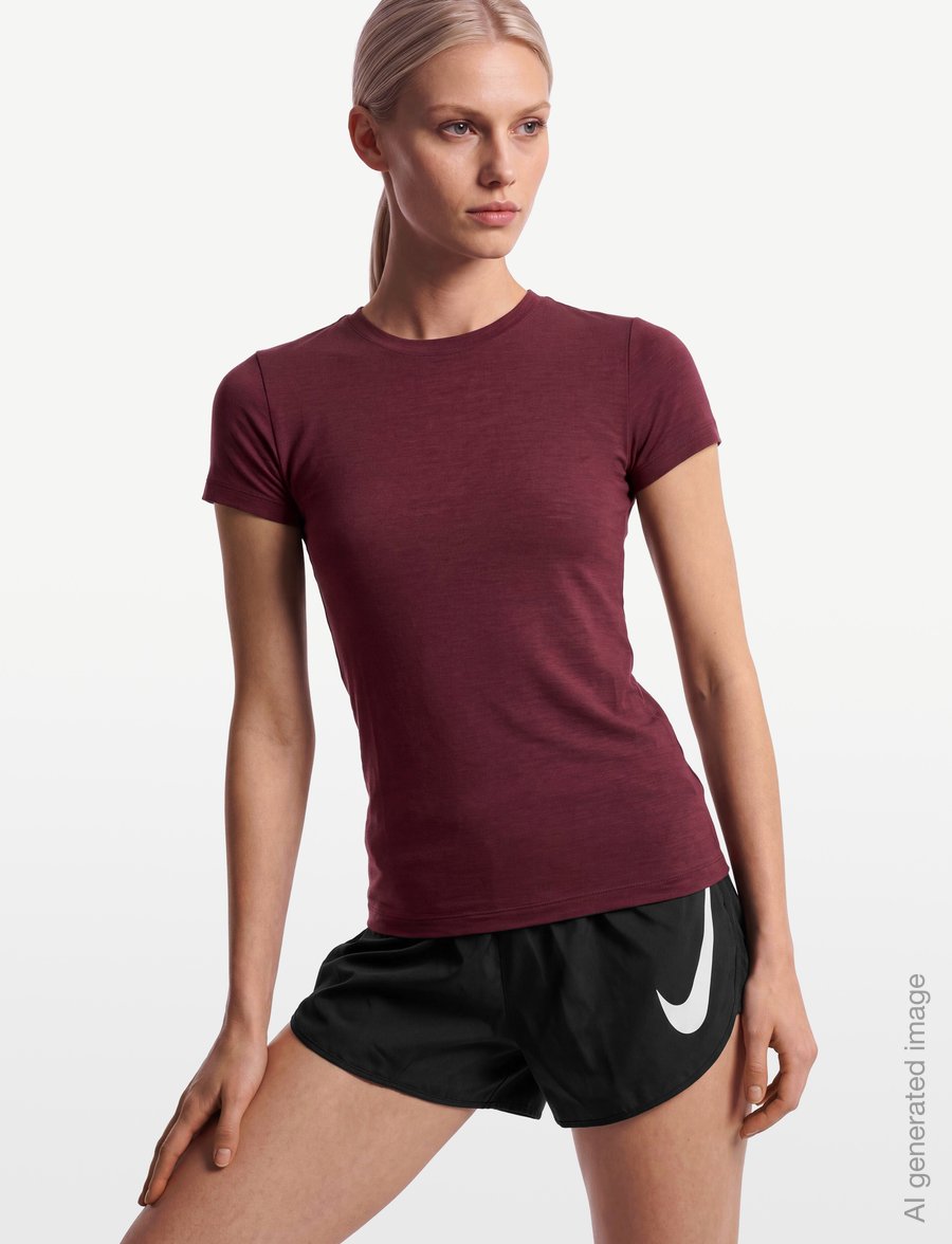Icebreaker - Women Merino 150 Tech Lite SS Tee - t-shirts - dk berry - 3