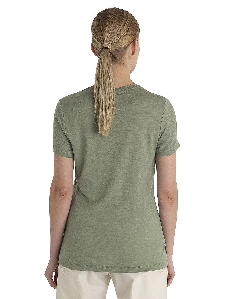 Icebreaker - W Mer 150 Tech Lite III SS Tee - t-shirts - lichen - 3