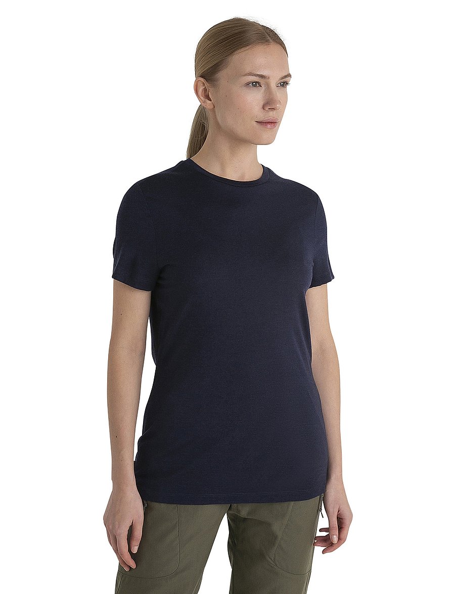 Icebreaker - W Mer 150 Tech Lite III SS Tee - t-shirts - midnight navy - 0