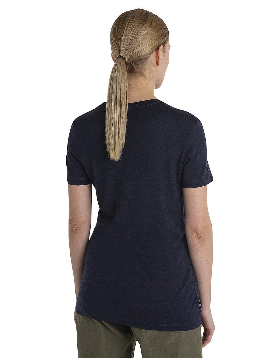 Icebreaker - W Mer 150 Tech Lite III SS Tee - t-shirts - midnight navy - 3