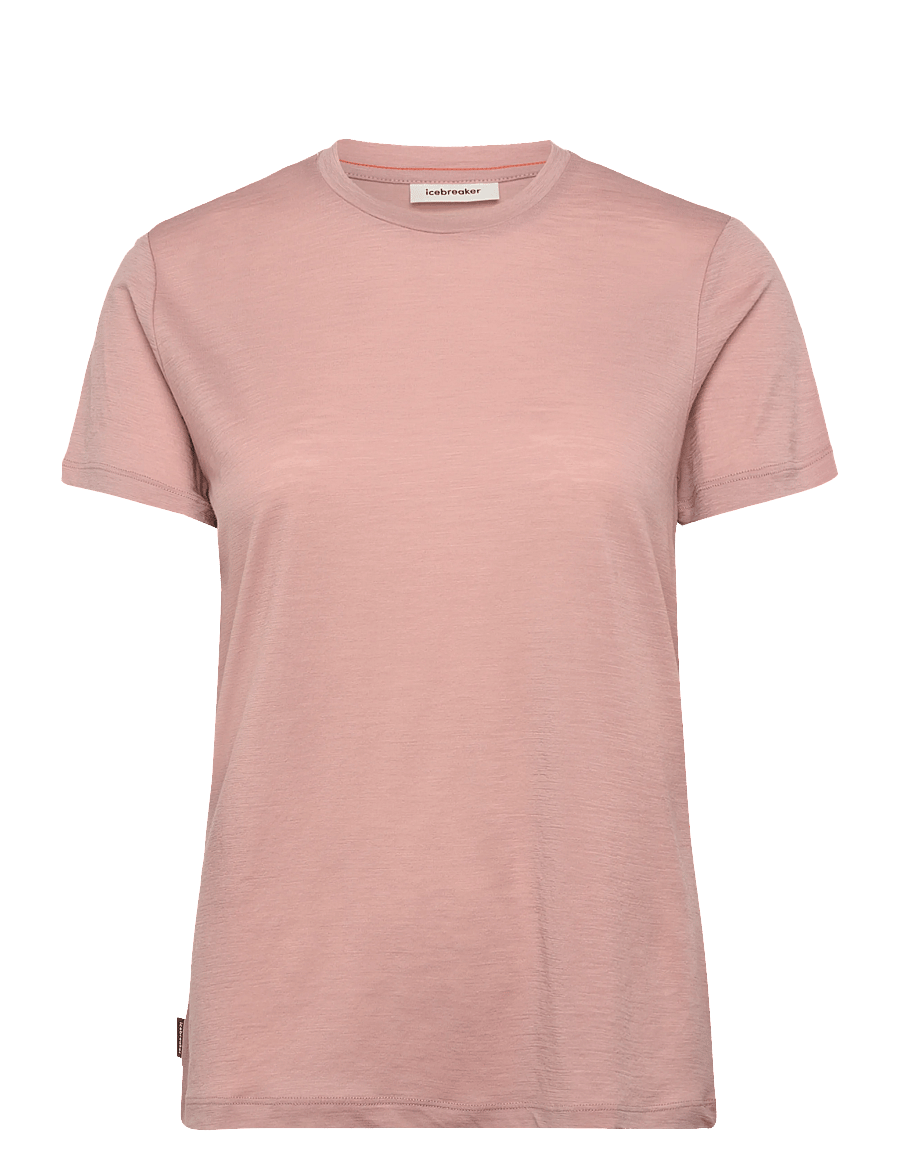 Icebreaker - W Mer 150 Tech Lite III SS Tee - t-shirts - pink quartz - 0