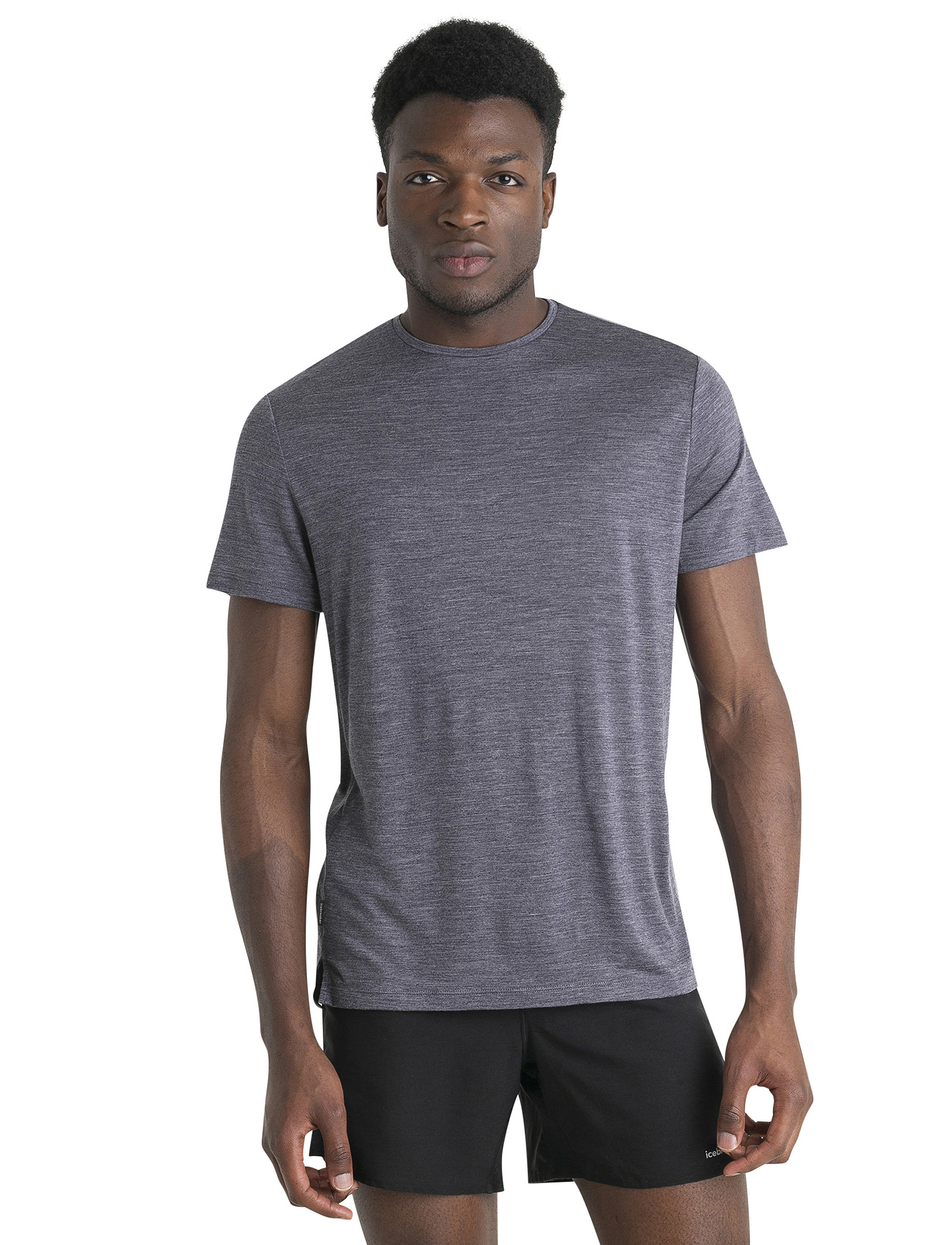 Icebreaker M Mer 125 Cool-Lite Sphere III SS Tee - T-skjorter - MIDNIGHT NAVY HTHR / grey