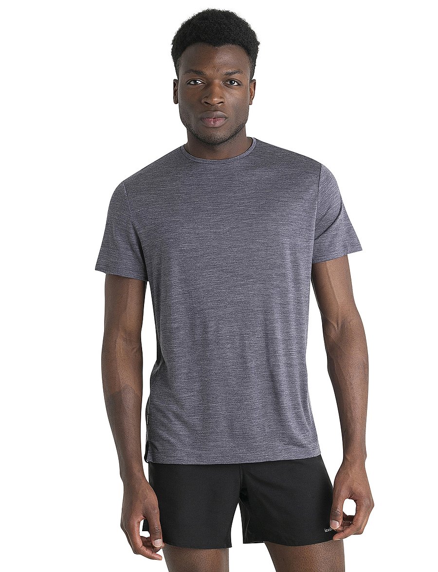Icebreaker - M Mer 125 Cool-Lite Sphere III SS Tee - t-shirts - midnight navy hthr - 0