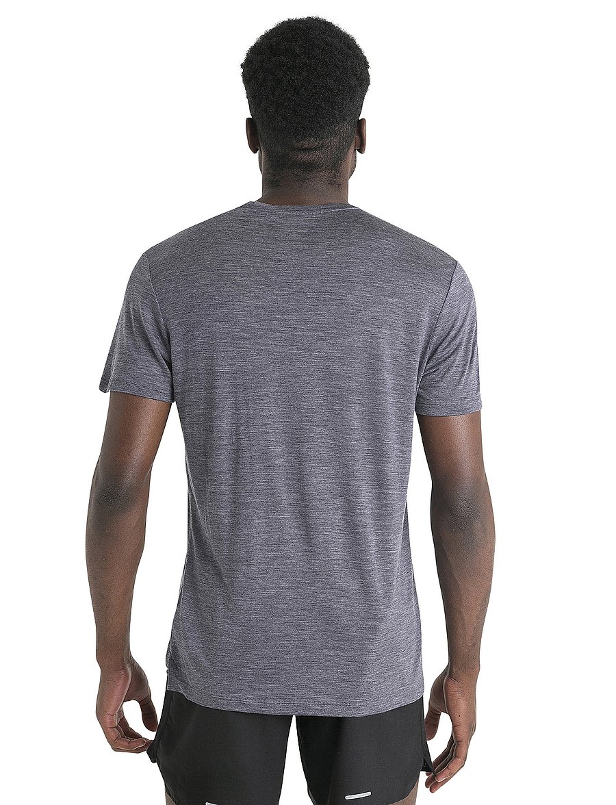 Icebreaker - M Mer 125 Cool-Lite Sphere III SS Tee - t-shirts - midnight navy hthr - 3