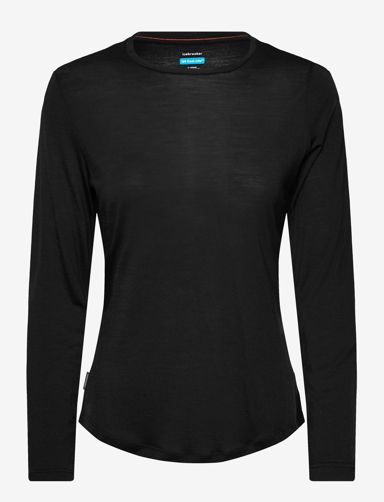 Icebreaker - W Mer 125 Cool-Lite Sphere III LS Tee - underställströjor - black - 0