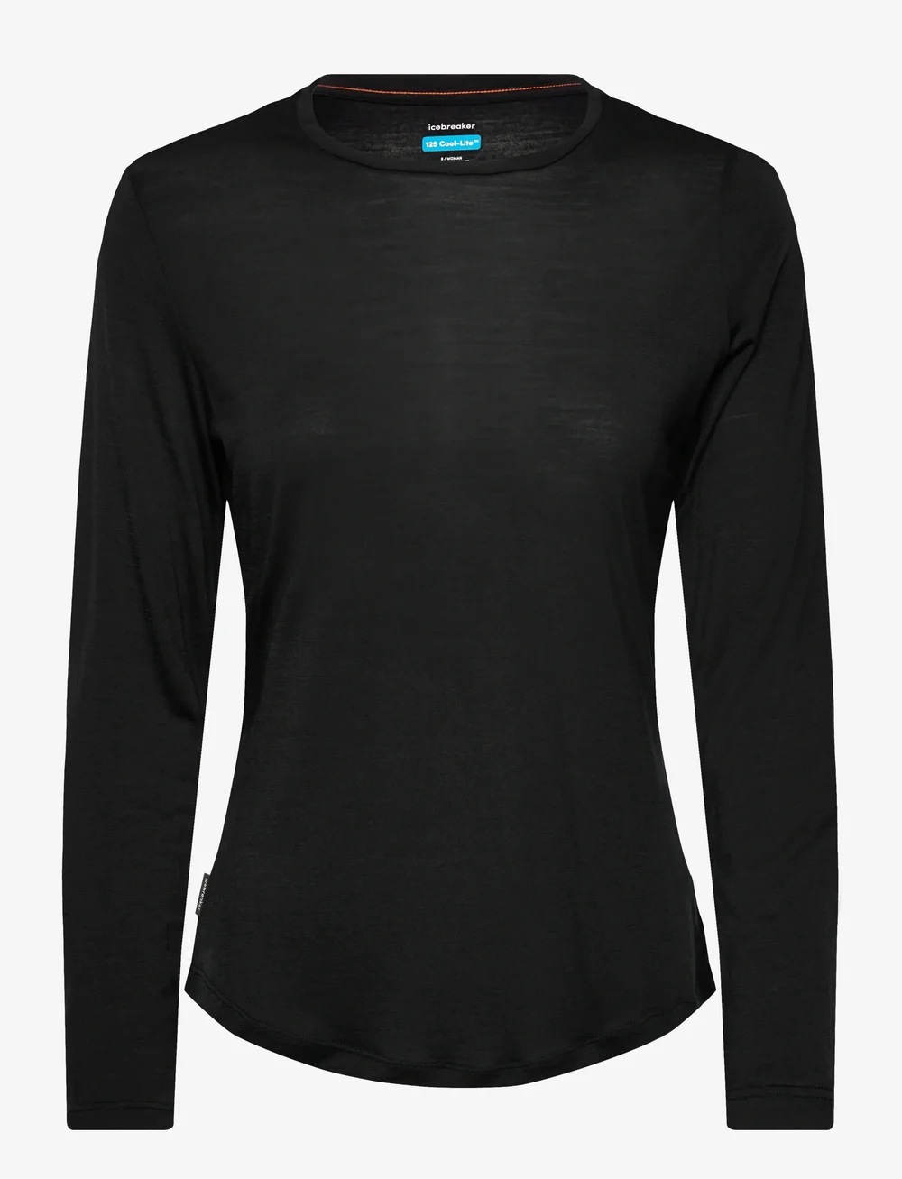 Icebreaker - W Mer 125 Cool-Lite Sphere III LS Tee - termoundertrøjer - black - 0