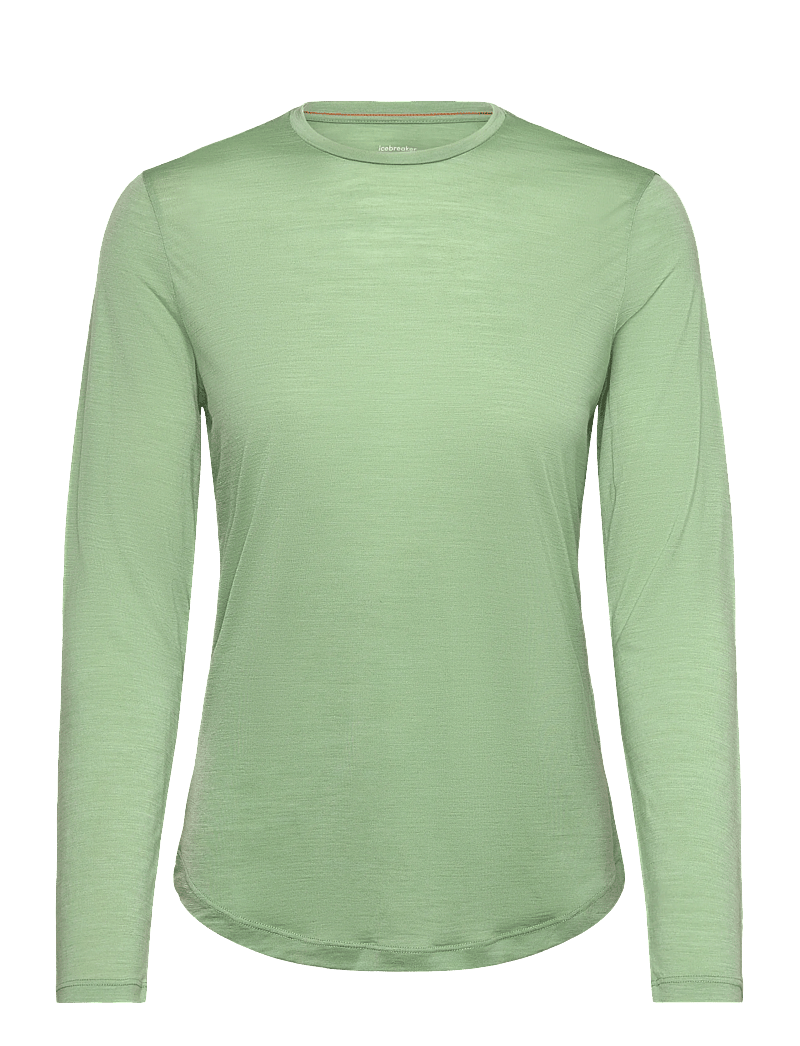 Icebreaker - W Mer 125 Cool-Lite Sphere III LS Tee - underställströjor - seaglass - 0