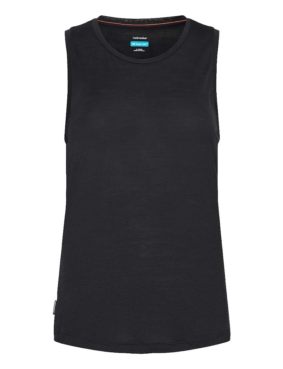 Icebreaker - Women Merino Blend 125 Cool-Lite™ Sphere Tank - Õlapaeltega pluusid - black - 1