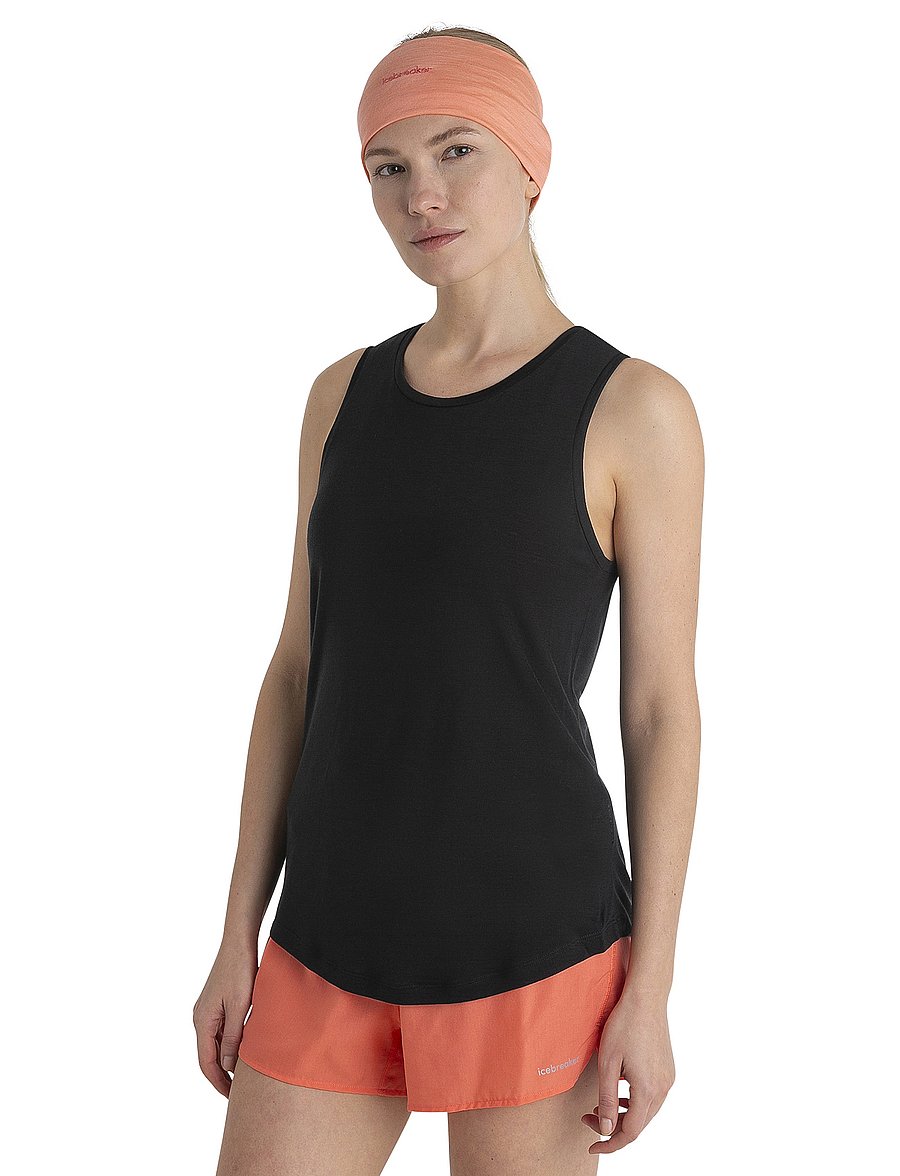Icebreaker - Women Merino Blend 125 Cool-Lite™ Sphere Tank - Õlapaeltega pluusid - black - 0