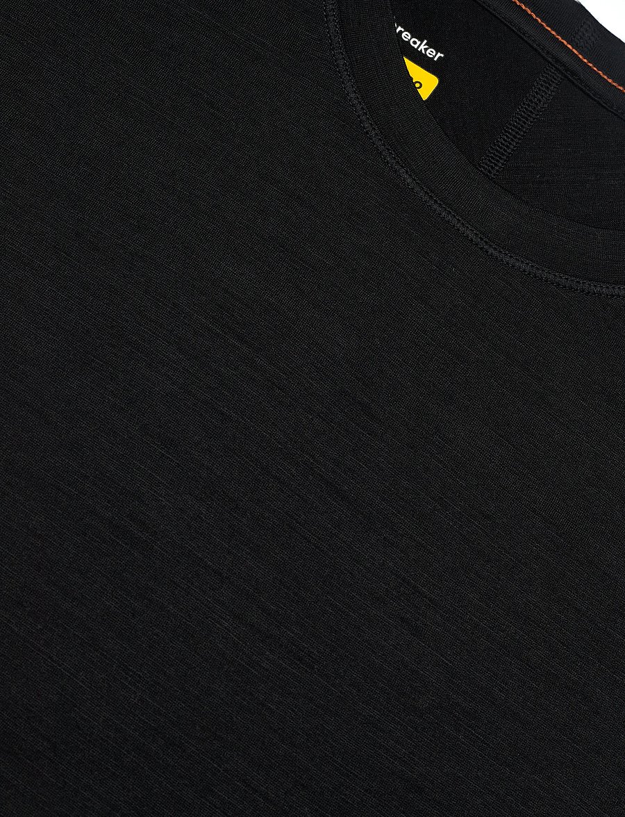 Icebreaker - M Mer 150 Ace LS Tee UPF - aluskihina kantavad alussärgid - black - 2