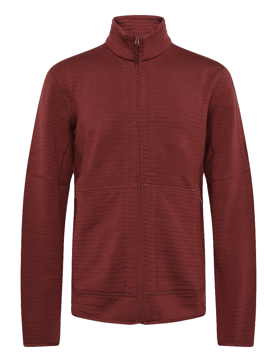 Icebreaker - M Mer 400 RealFleece Descender LS Z - fleece og mellemlag - port - 0