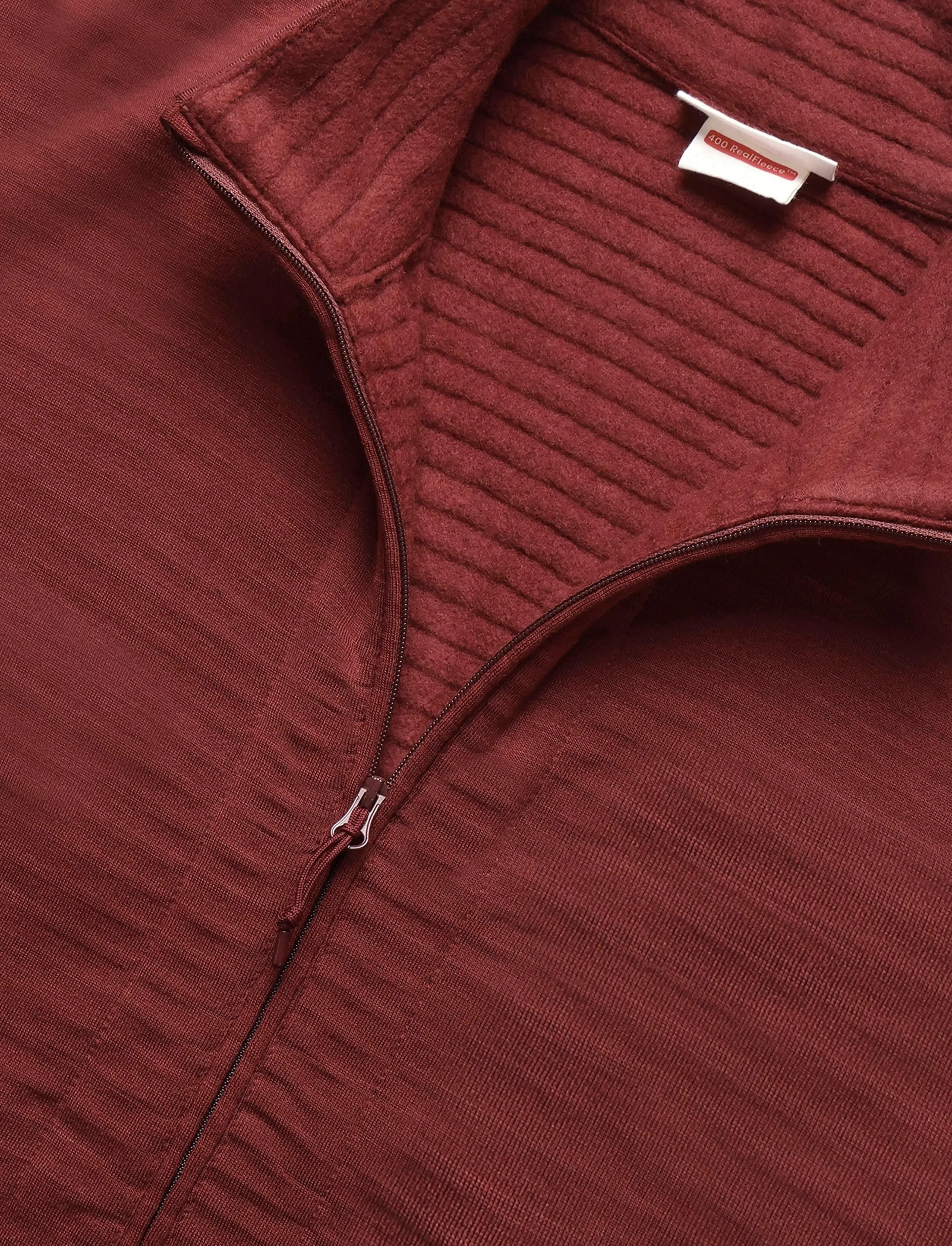 Icebreaker - M Mer 400 RealFleece Descender LS Z - herbstersparnisse - port - 2