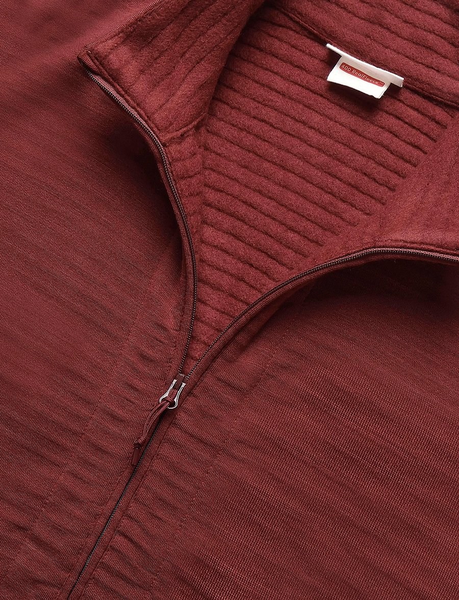 Icebreaker - M Mer 400 RealFleece Descender LS Z - fleece og mellemlag - port - 2
