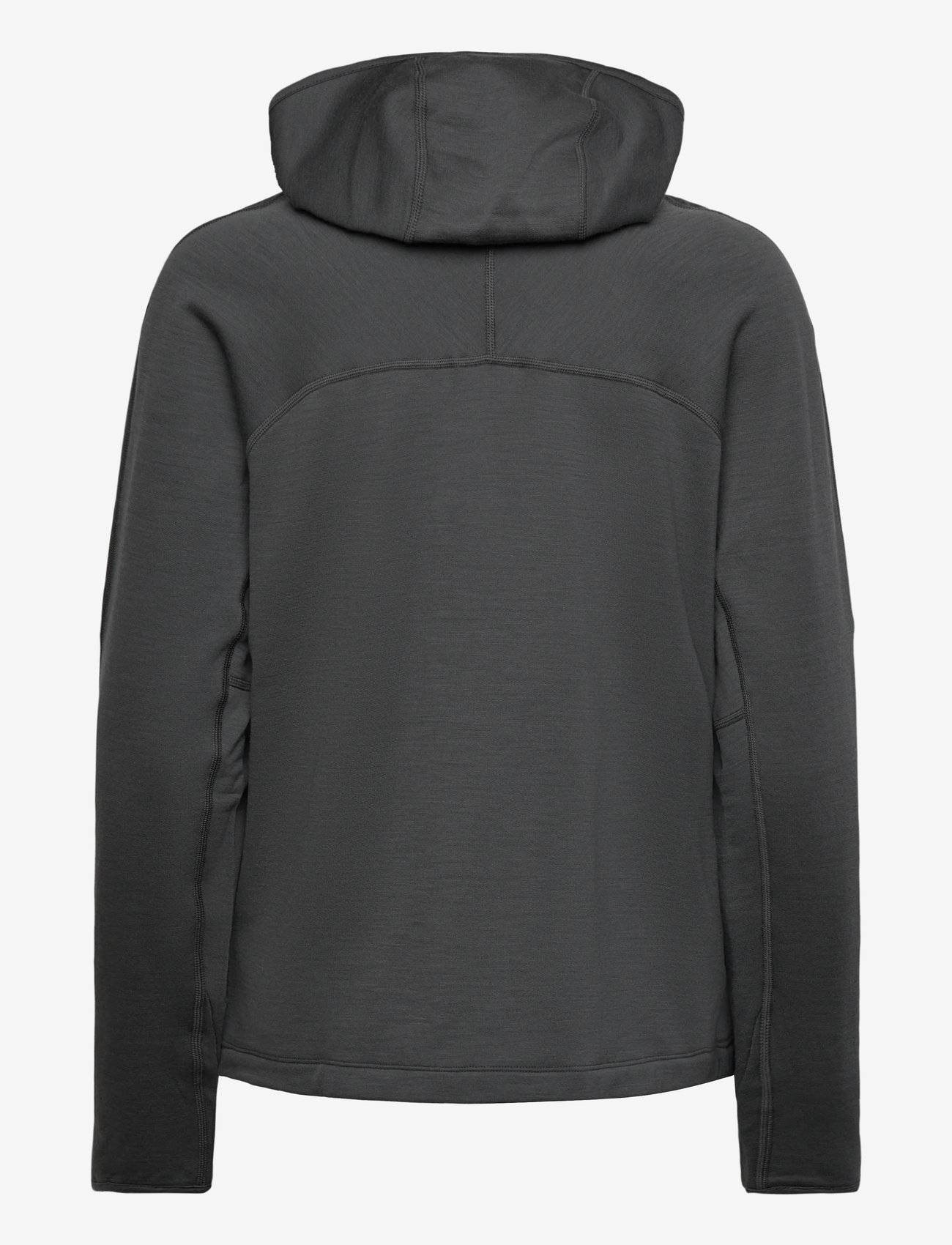 Icebreaker - W Mer 360 Realfleece Elem LS Z Hood - tops - obsidian - 1