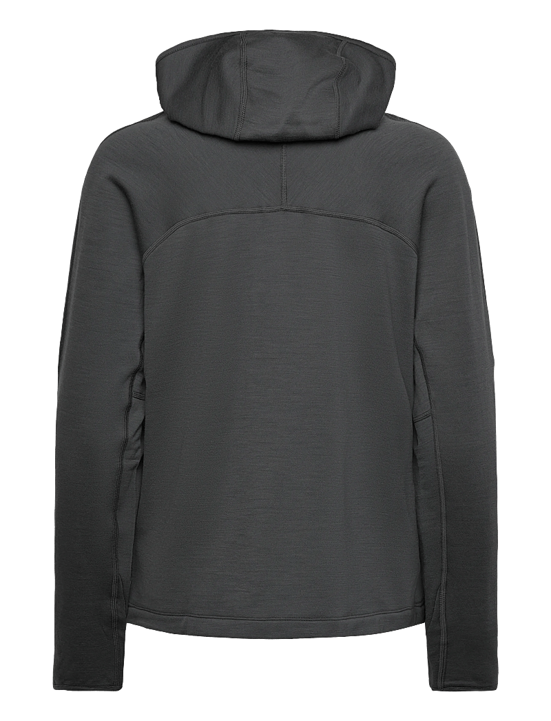 Icebreaker - W Mer 360 Realfleece Elem LS Z Hood - oberteile - obsidian - 1