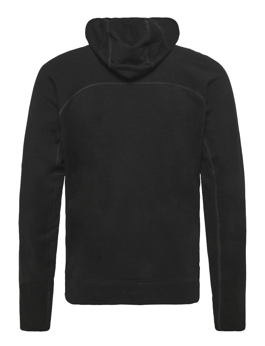 Icebreaker - M Mer 360 Realfleece Elem LS Z Hood - sweatshirts - black - 1
