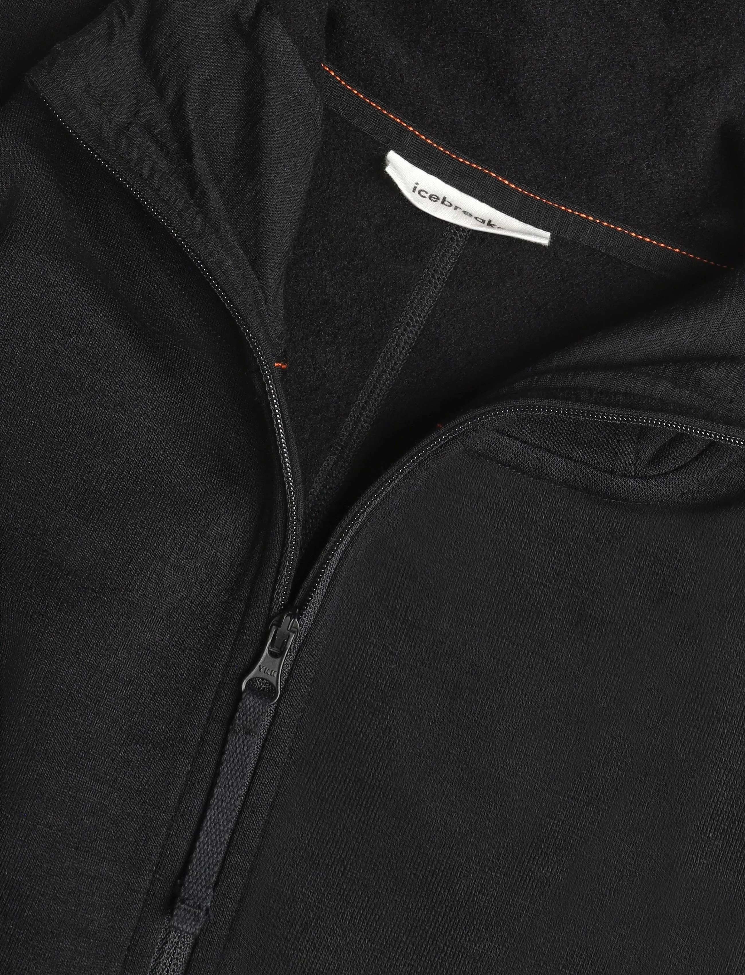 Icebreaker - M Mer 360 Realfleece Elem LS Z Hood - sweatshirts - black - 2