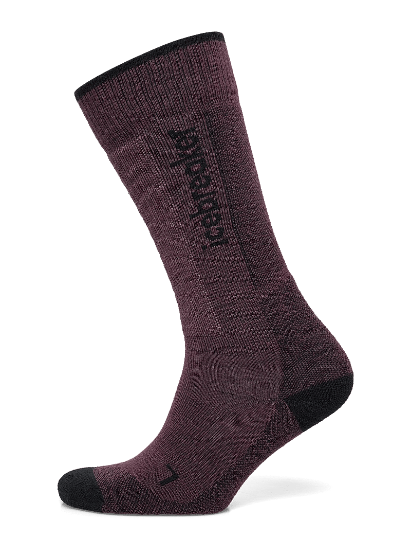 Icebreaker - W Mer Ski+ Light OTC - kläder - java/black/summit - 0