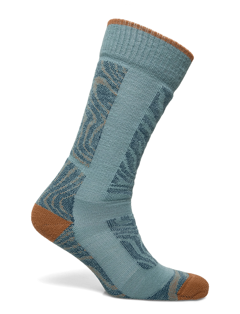 Icebreaker - Women Merino Blend Ski+ Medium OTC Mountain Contour - kläder - hydro/trail/atlantis - 1