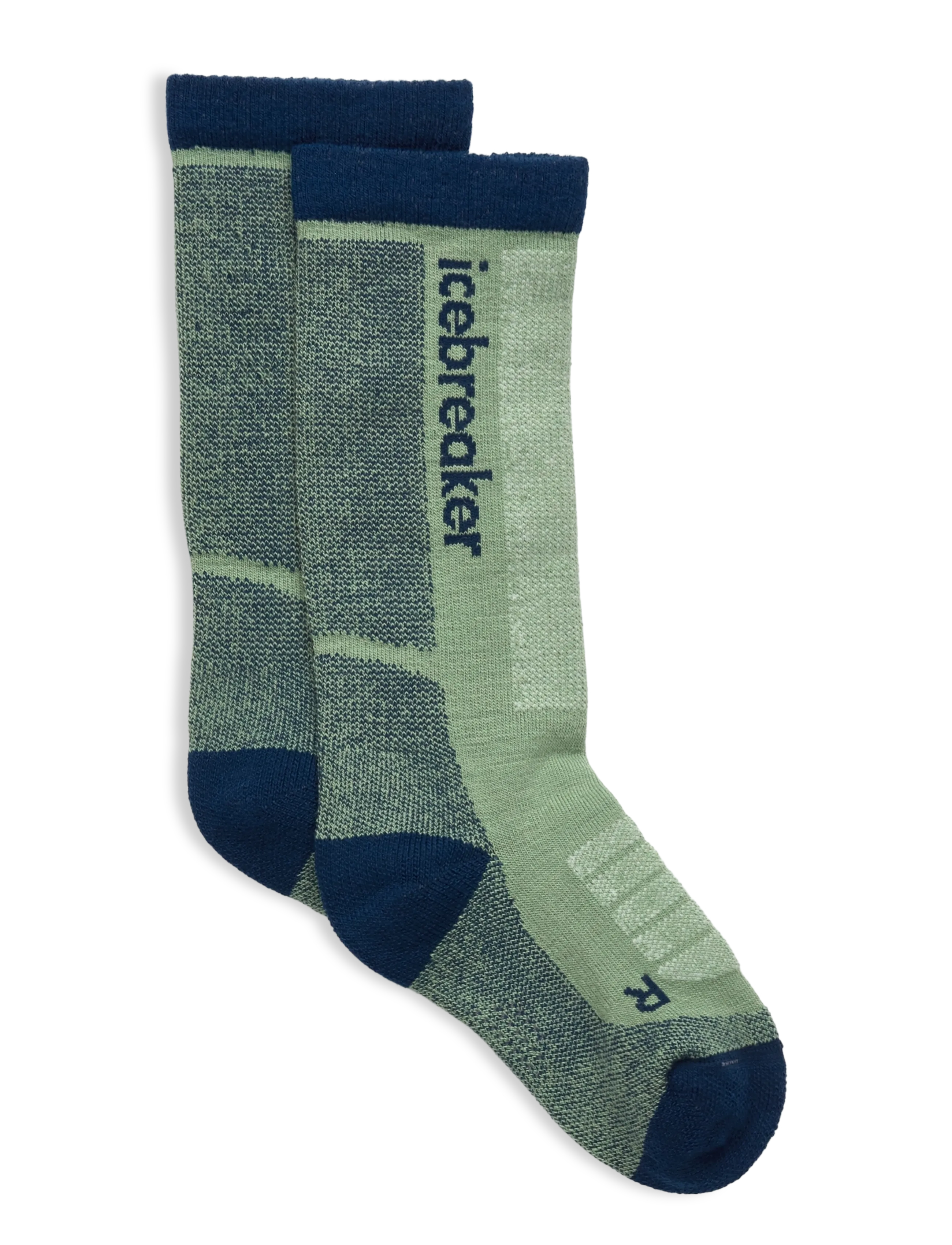 Icebreaker Kids Merino Blend Ski+ Medium OTC - Last chance - SEAGLASS/ATLANTIS/SNOW / green