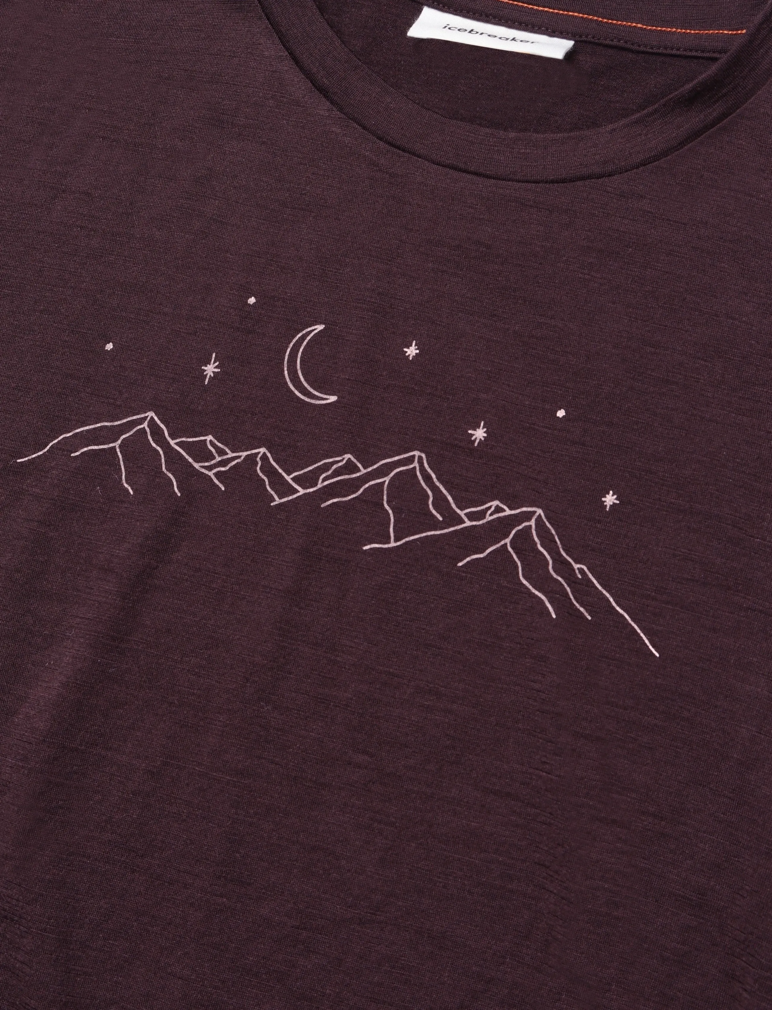 Icebreaker - W Mer 150 Tech Lite SS Tee Sparkling Sta - t-shirts - bittersweet - 5
