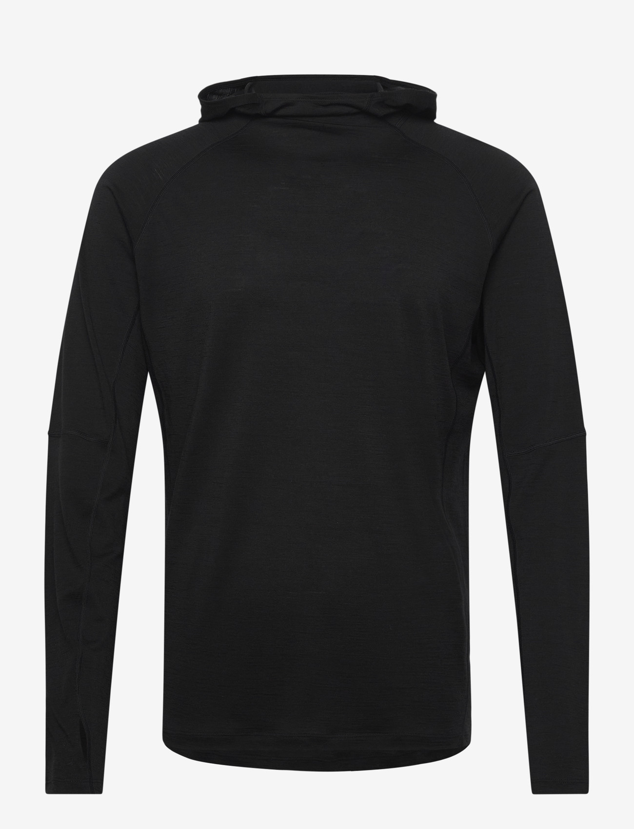 Icebreaker - M 150 MerinoFine Ace LS Hoodie - pulls a capuche - black - 0