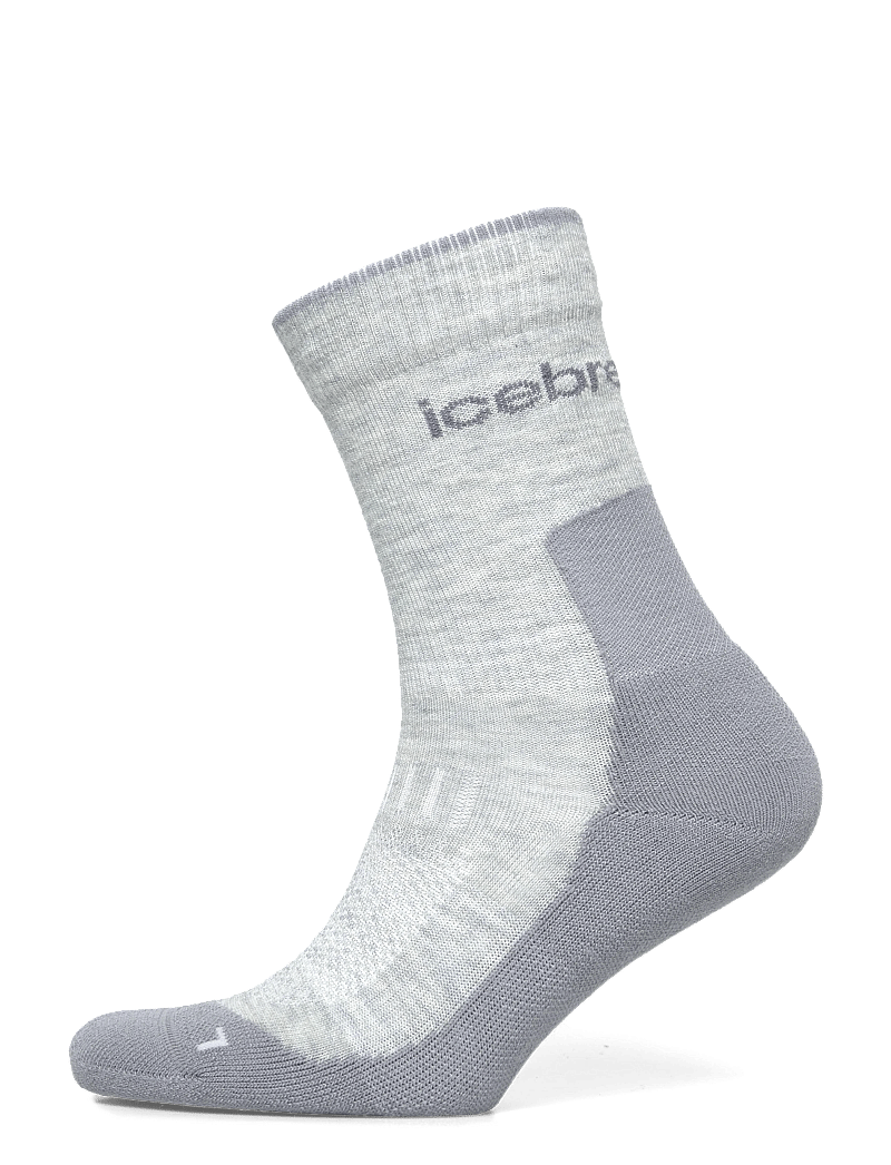 Icebreaker - W Mer Hike+ Light Crew - kläder - blizzard hthr/alloy - 0