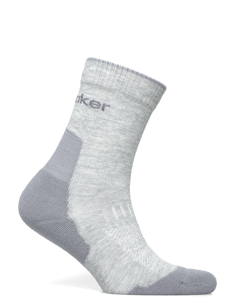 Icebreaker - W Mer Hike+ Light Crew - kläder - blizzard hthr/alloy - 1