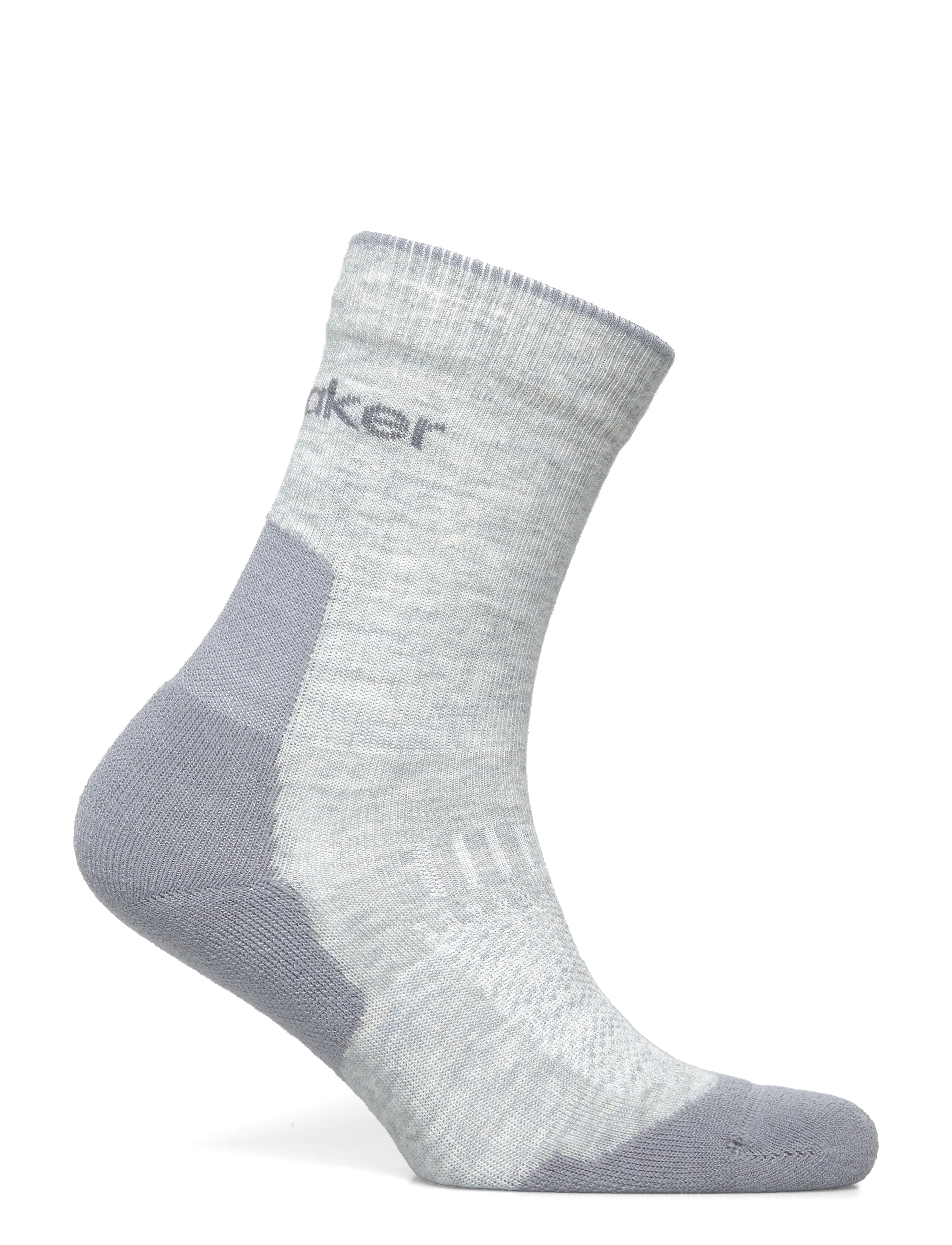 Icebreaker - W Mer Hike+ Light Crew - strümpfe - blizzard hthr/alloy - 1