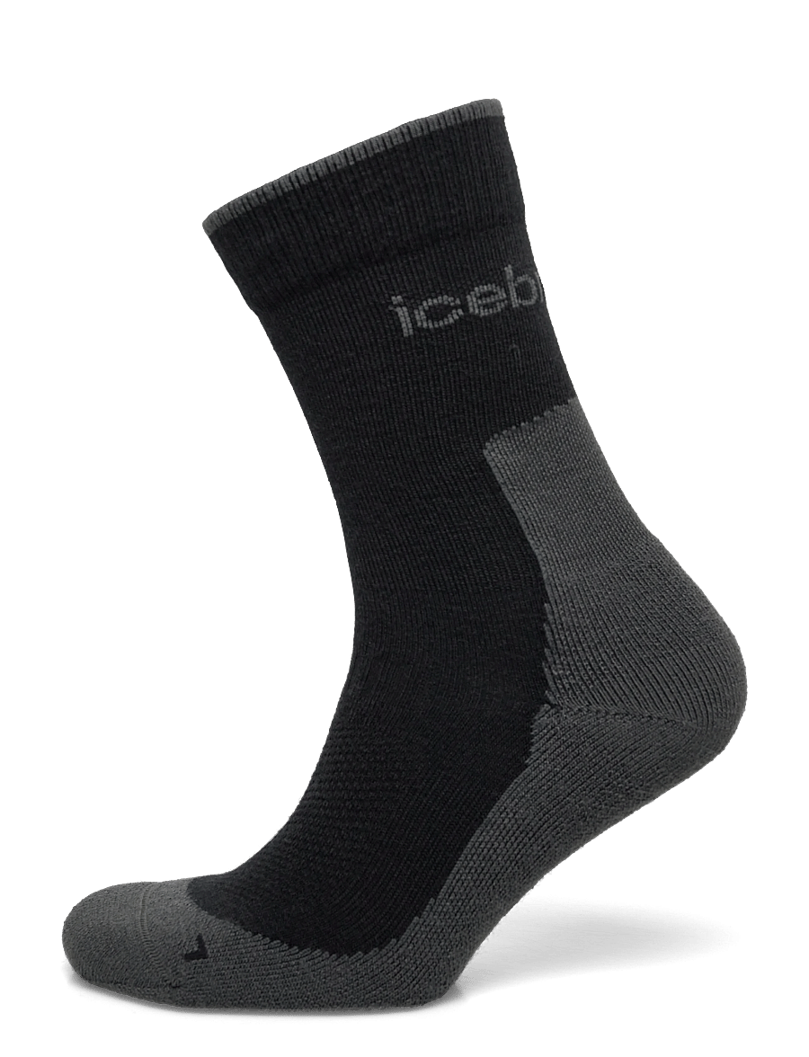 Icebreaker - Men Merino Hike+ Light Crew - black/obsidian - 0