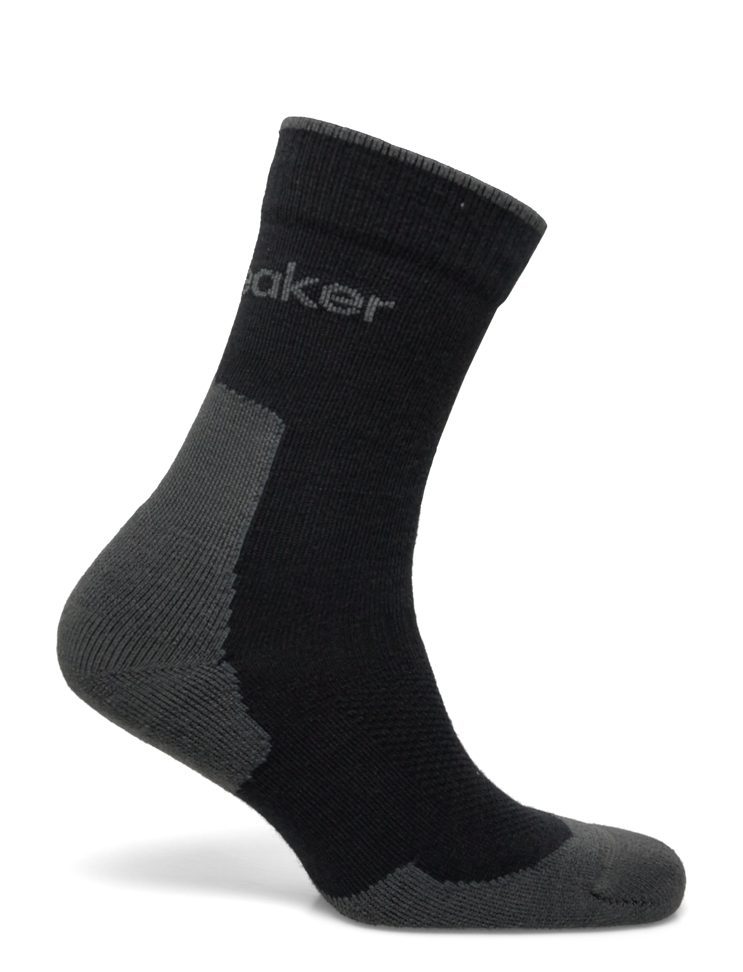 Icebreaker - Men Merino Hike+ Light Crew - black/obsidian - 1