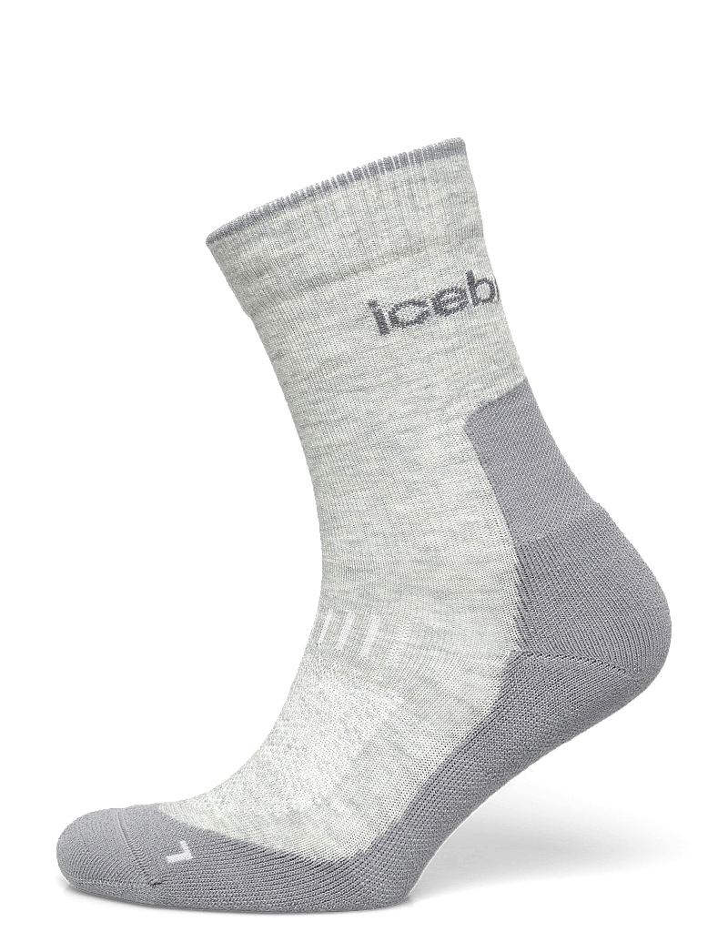 Icebreaker - M Mer Hike+ Light Crew - träningsstrumpor - blizzard hthr/alloy - 0