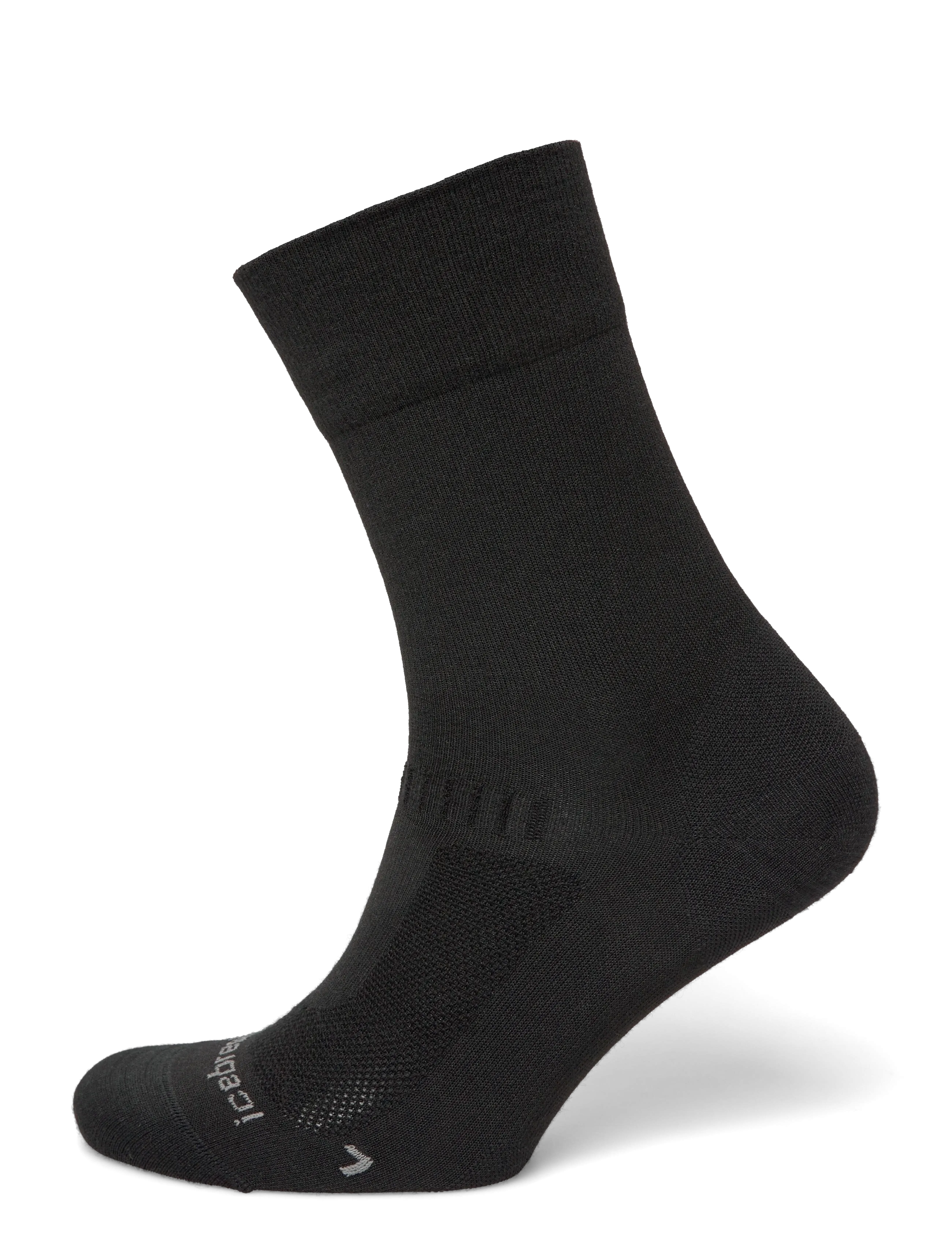 Icebreaker Wom Mer Hike+ Liner Crew - Running - BLACK / black