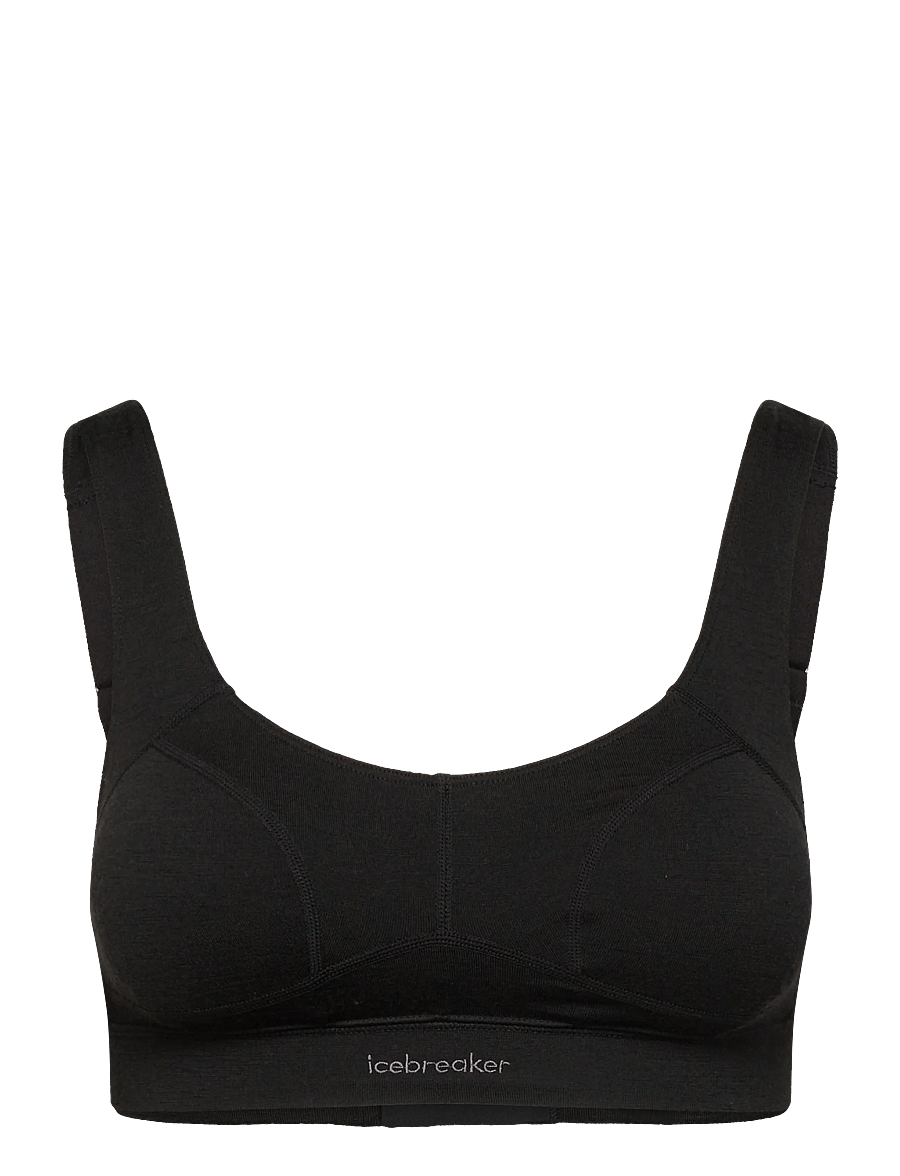 Icebreaker - Wom Mer Queens Clasp Bra - black - 0