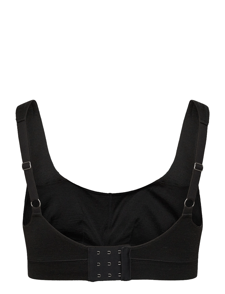Icebreaker - Wom Mer Queens Clasp Bra - black - 1
