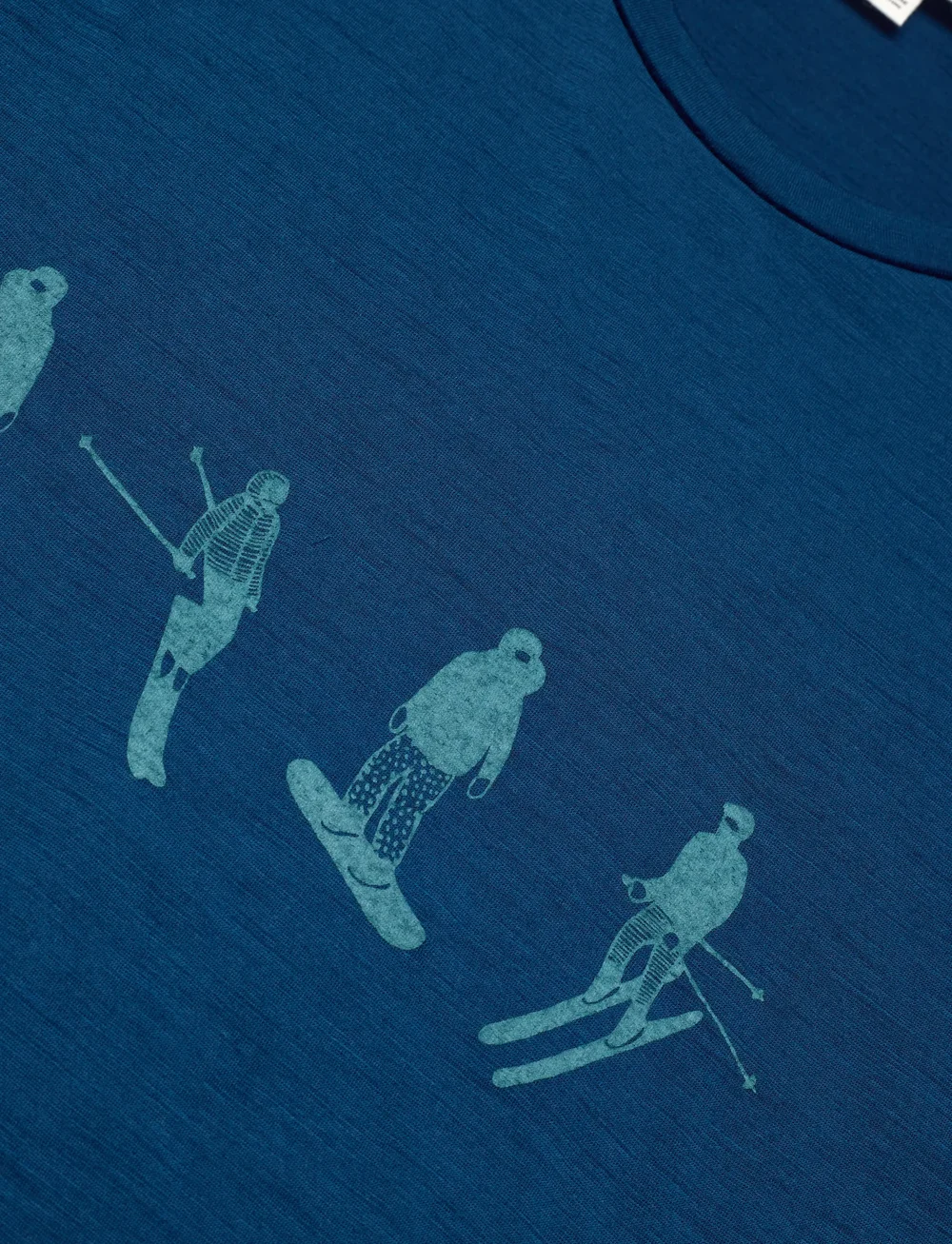 Icebreaker - Men Merino 150 Tech Lite SS Tee Snow Day - base layer tops - atlantis - 2