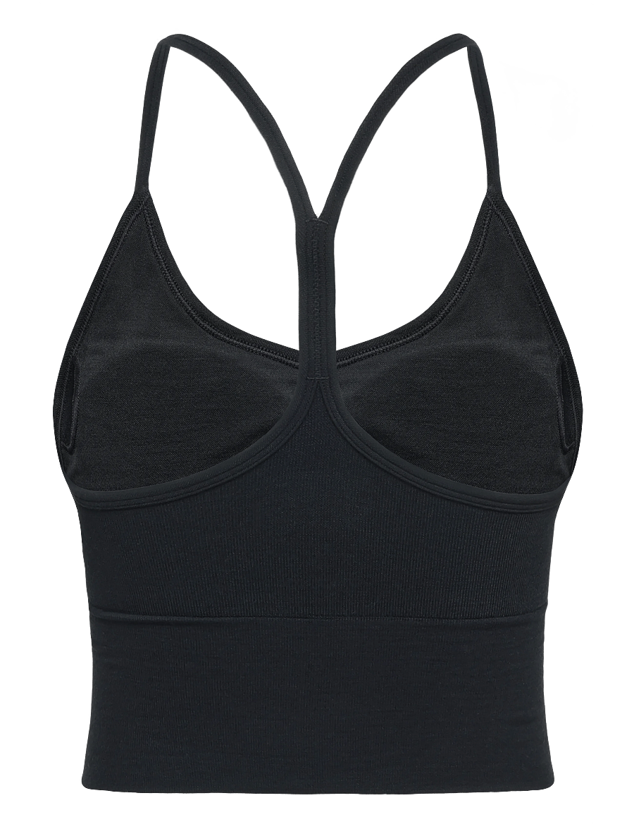 Icebreaker - W Mer 260 Seamless Rib Strappy Tank - crop-tops - black - 1