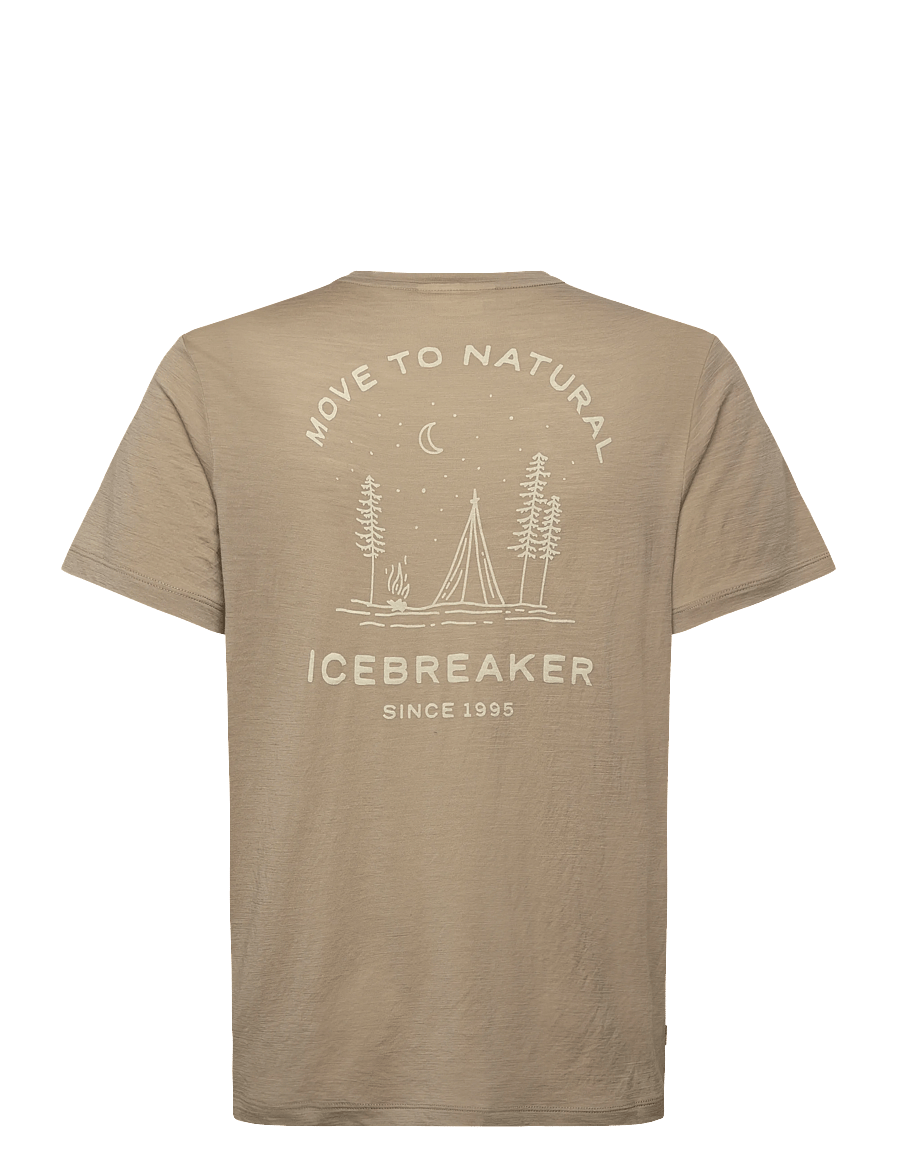 Icebreaker - M Mer 150 Tech Lite SS Tee Peaceful Pass - t-shirts - flagstone - 1