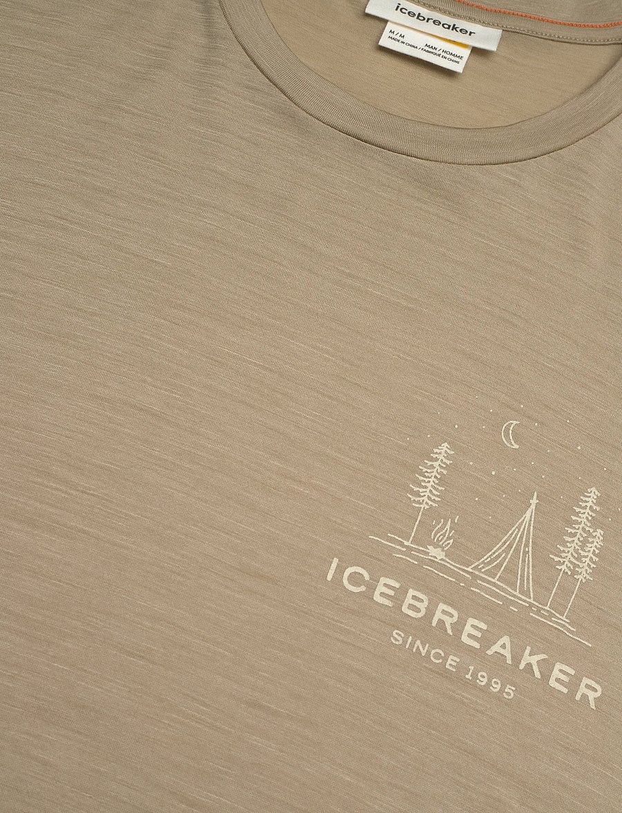 Icebreaker - M Mer 150 Tech Lite SS Tee Peaceful Pass - t-shirts - flagstone - 2