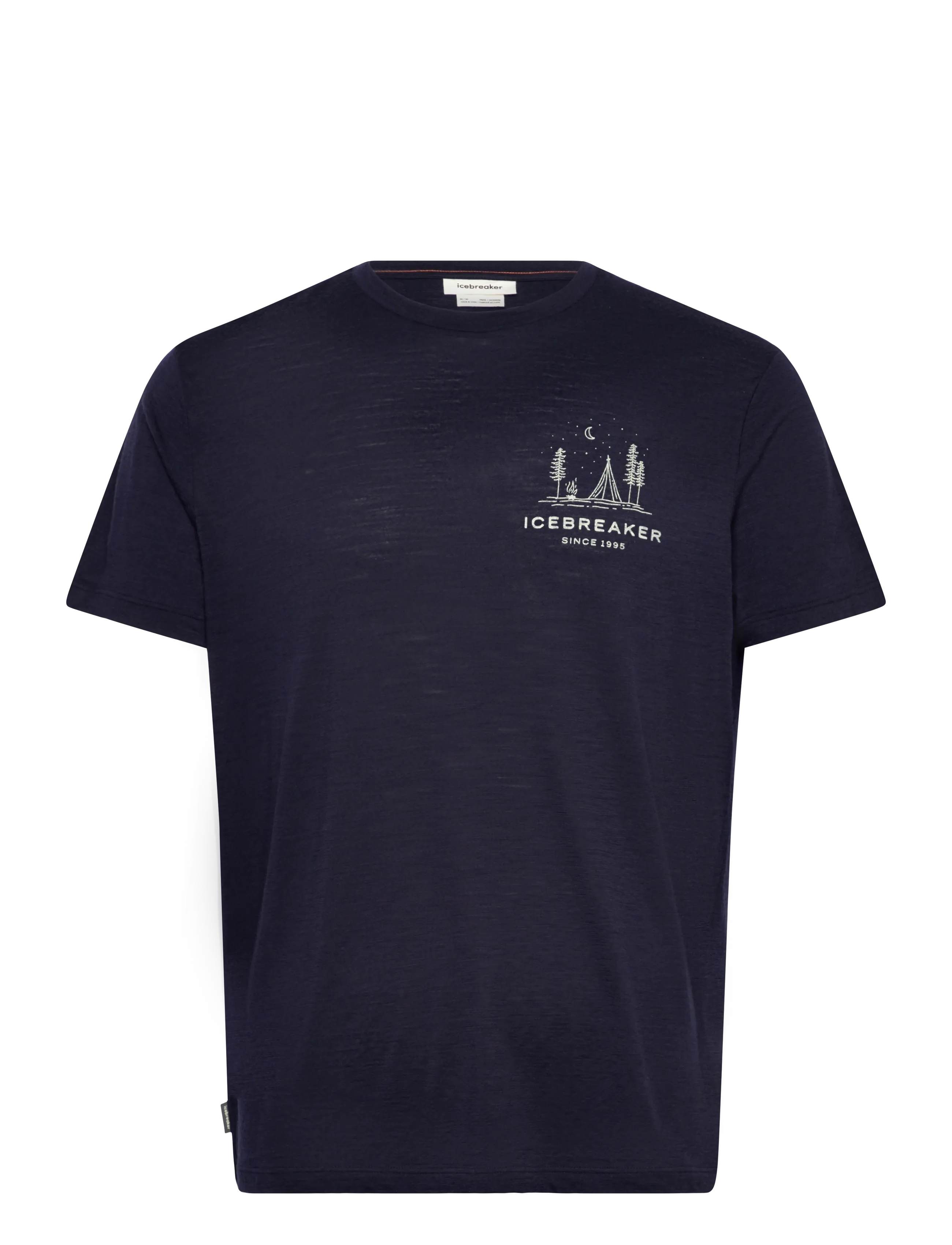 Icebreaker M Mer 150 Tech Lite SS Tee Peaceful Pass - Clothing - MIDNIGHT NAVY / navy