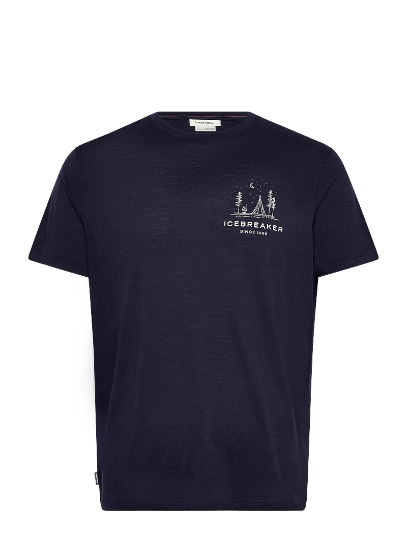 Icebreaker - M Mer 150 Tech Lite SS Tee Peaceful Pass - t-shirts - midnight navy - 0