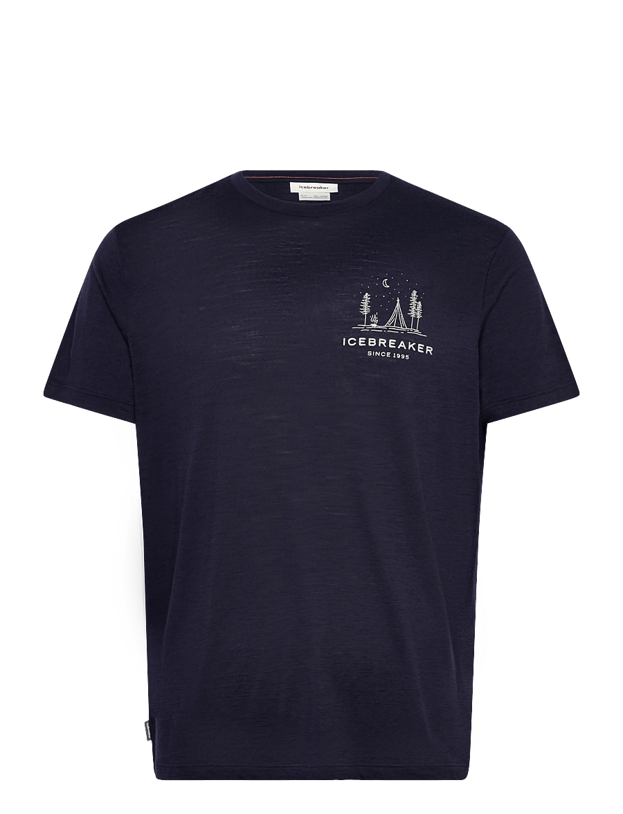 Icebreaker - M Mer 150 Tech Lite SS Tee Peaceful Pass - alussärgid ja t-särgid - midnight navy - 0