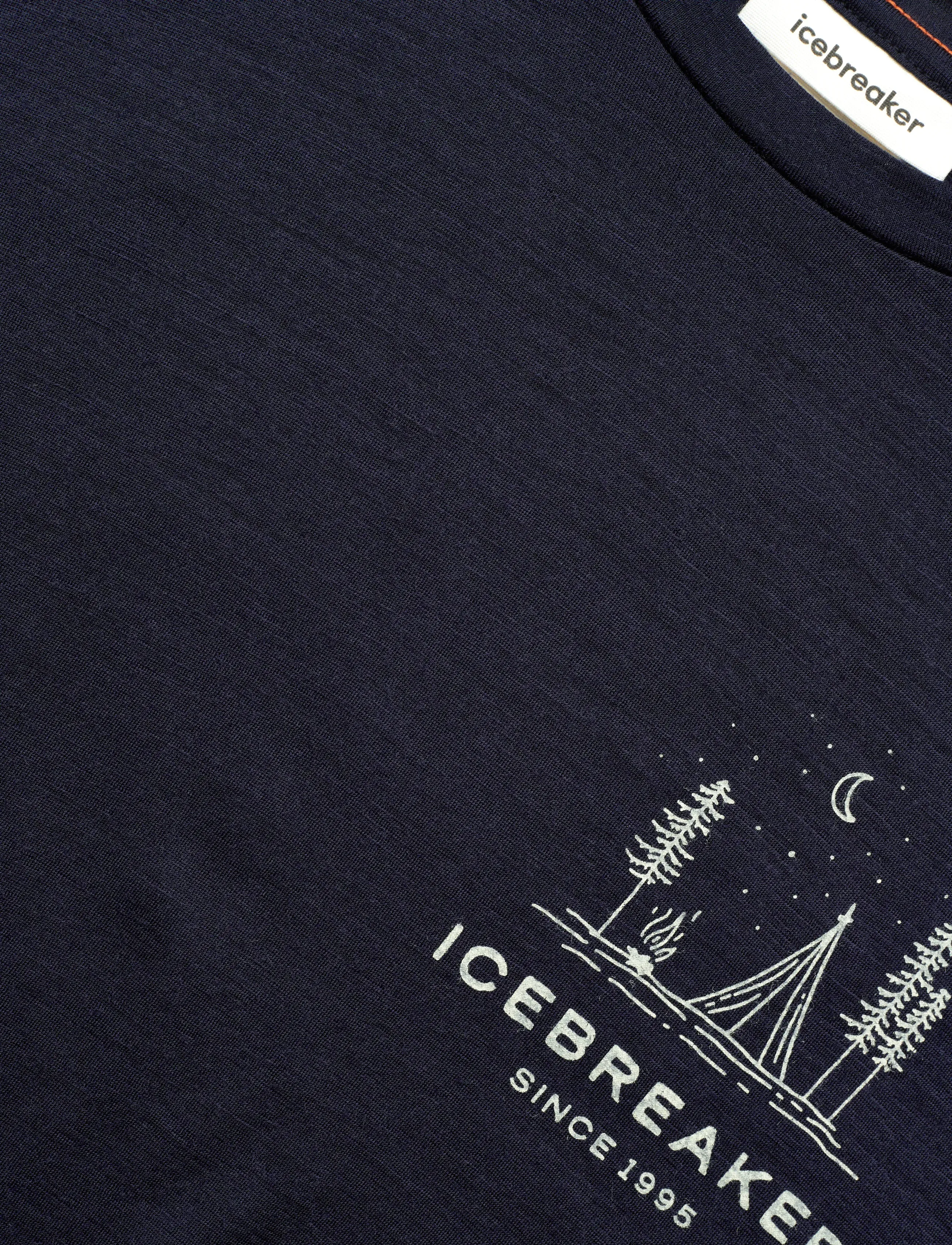 Icebreaker - M Mer 150 Tech Lite SS Tee Peaceful Pass - alussärgid ja t-särgid - midnight navy - 2