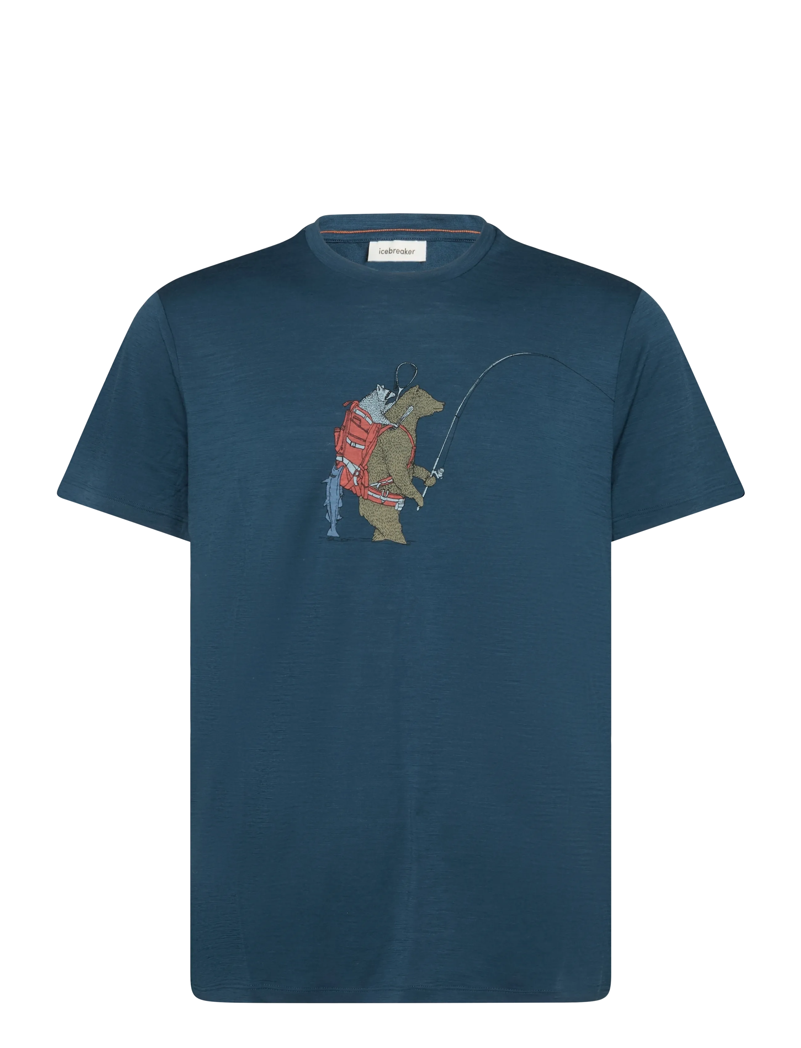Icebreaker M Mer 150 Tech Lite SS Tee Bear Catch - Vis alt - ABYSS / blue