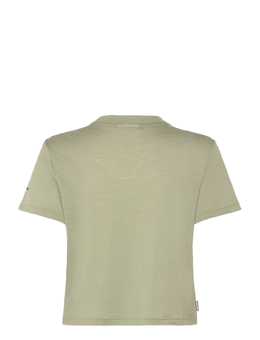 Icebreaker - W Mer 150 Tech Lite SS Crop T Seed Stor - crop-tops - lichen - 1