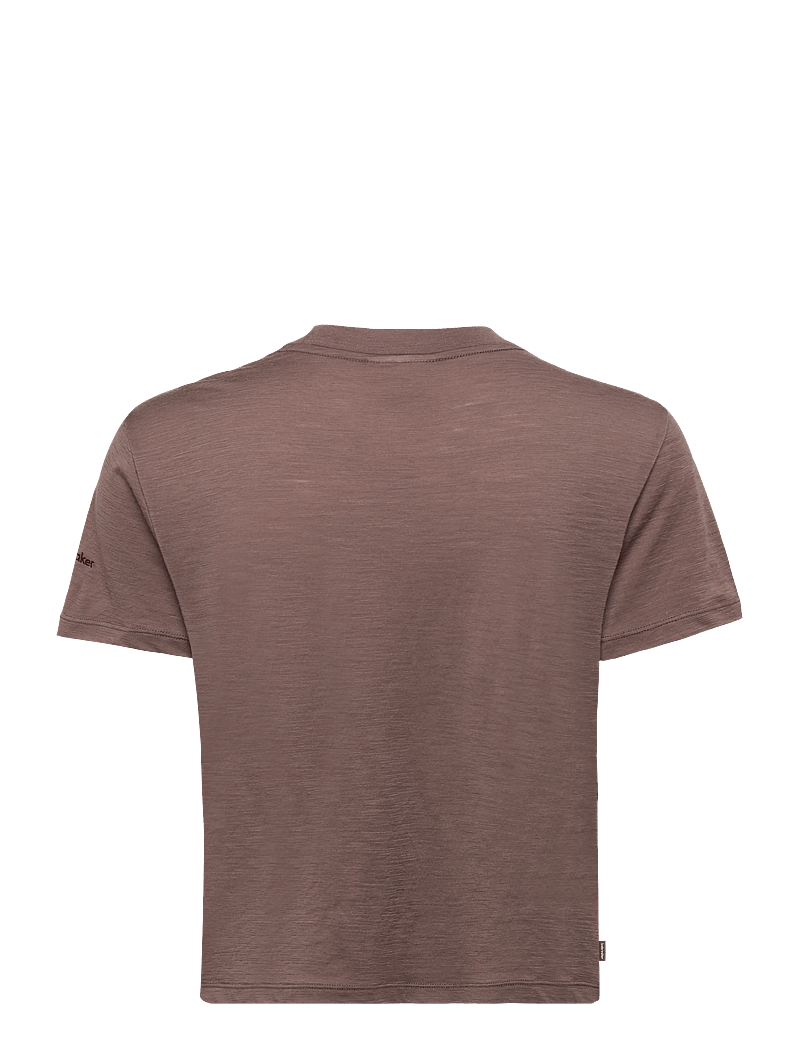 Icebreaker - W Mer 150 Tech Lite SS Crop T Seed Stor - crop-tops - porcini - 1