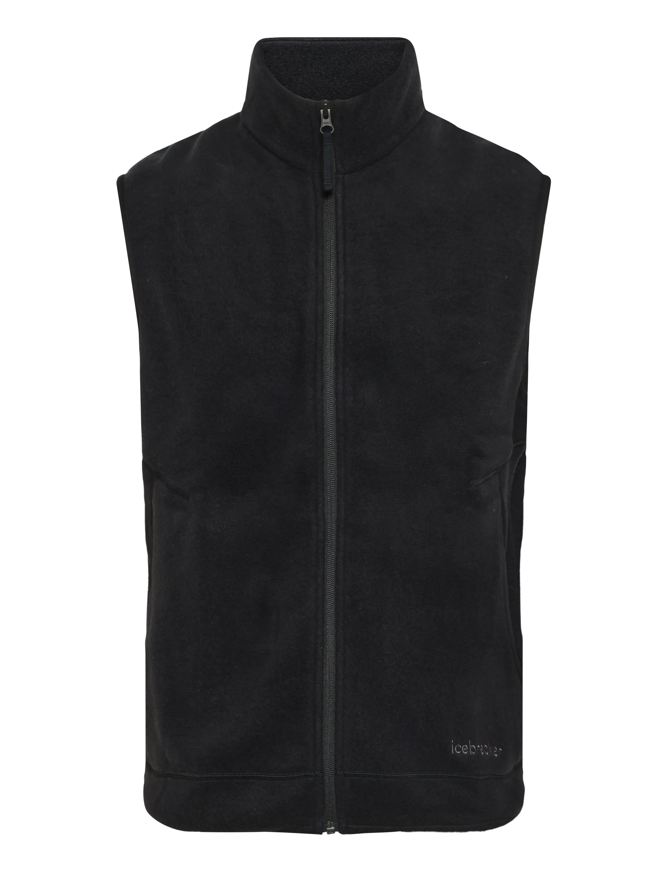 Icebreaker M Mer 800 RealFleece Classic Pile Vest - Riided - BLACK / black